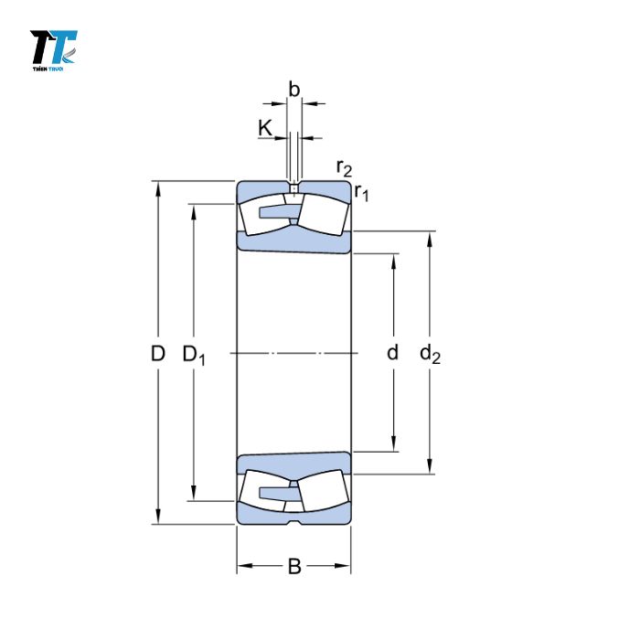 Vòng Bi Tang Trống Tự Lựa 22272 CAK/W33